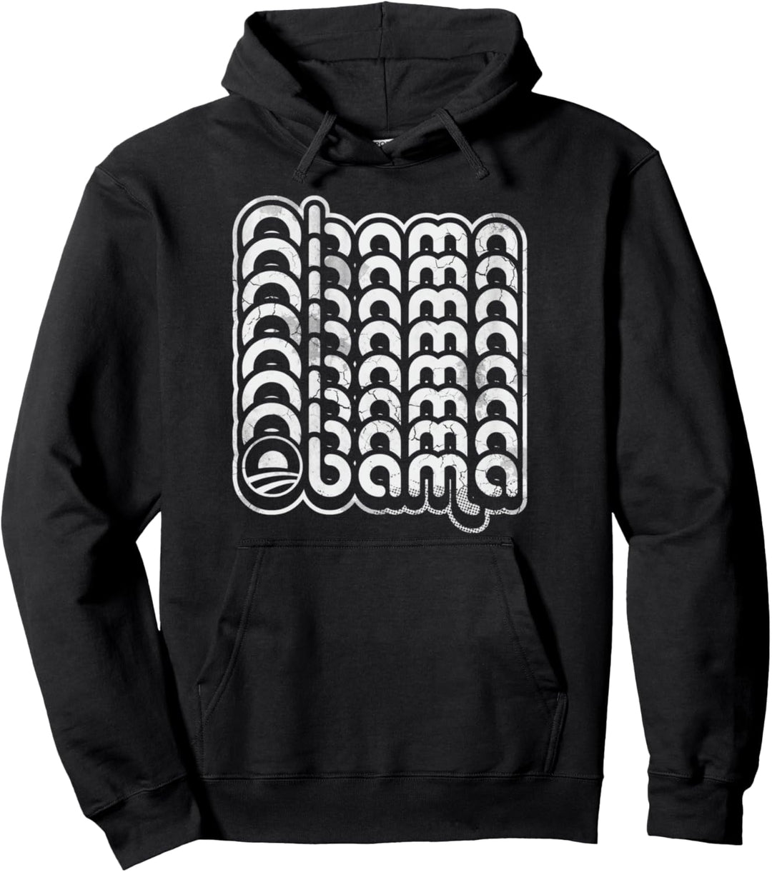 President Barack Obama Retro 2008 2012 Election Democrat Pullover Hoodie