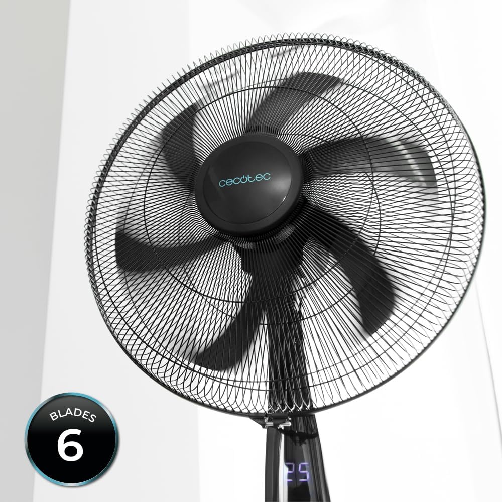 Cecotec vertikaler Lüfter Energy Silence 620 Max Flow Smart. 45 cm (18 Zoll), 6 Klingen, 70 W Leistu