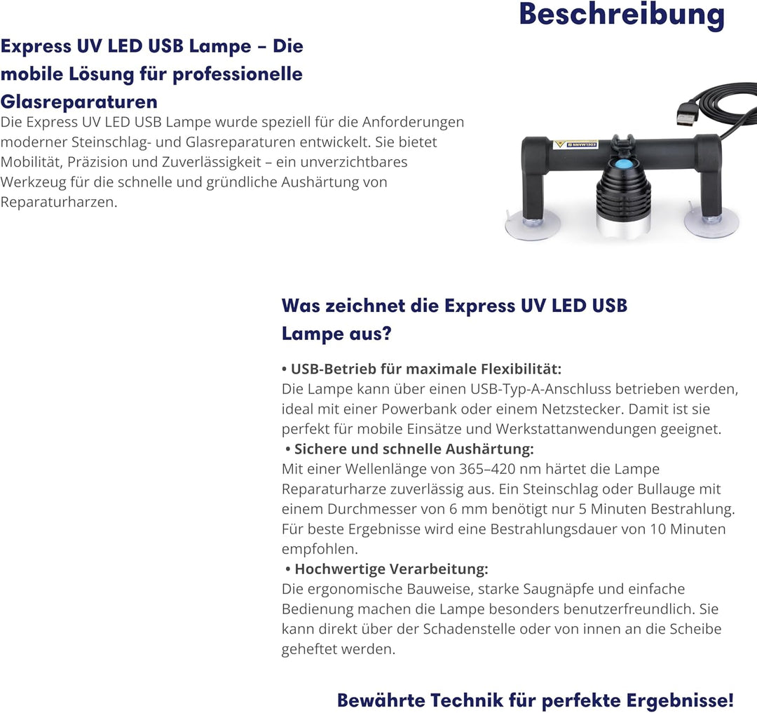 EDELMANN Steinschlagreparatur Komplettset Master 2370 Windschutzscheiben - Glas Reparatur