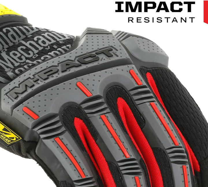 Mechanix Wear MPT-52-008 M-Pact (Small, Schwarz/Rot) Handschuhe mit Stossschutz, S S Schwarz/Rot, S