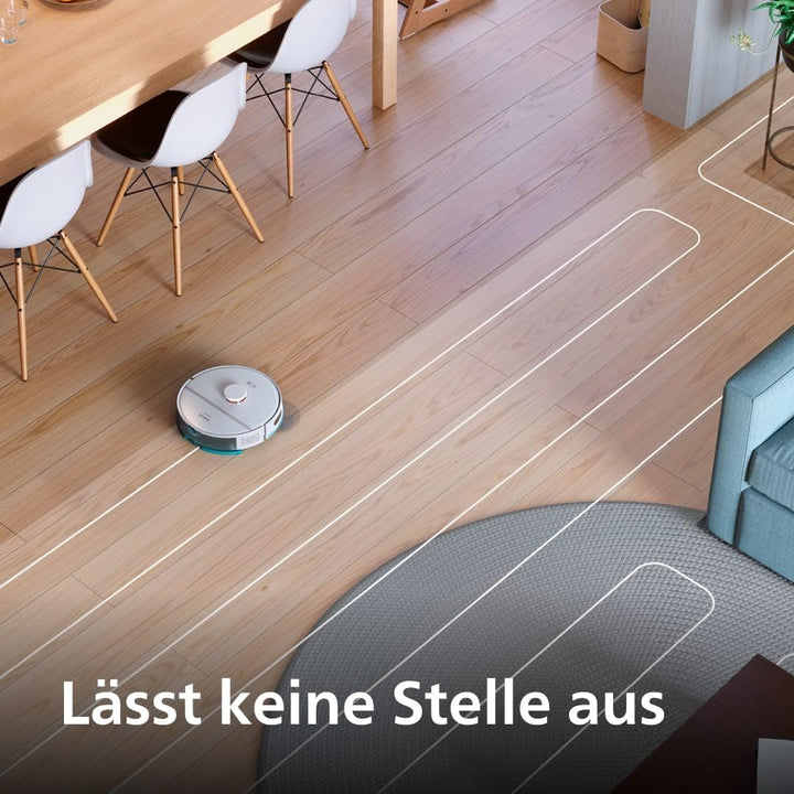 Philips Homerun Serie 2000 2. Gen: 2-in-1 Saug- und Wischroboter mit Absaugstation, 6.000pa Saugkraf