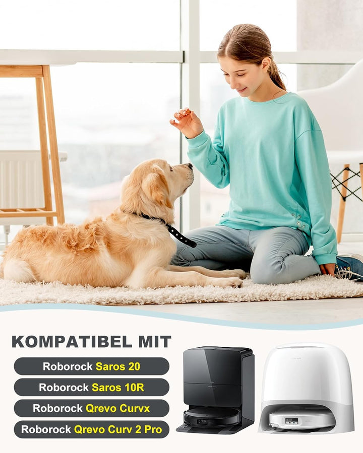 29 Stk.SAROS 10R Ersatzteilset für Roborock Qrevo CurvX/Qrevo Curv 2 Pro/Qrevo Curv 2 Prox Saugrobot