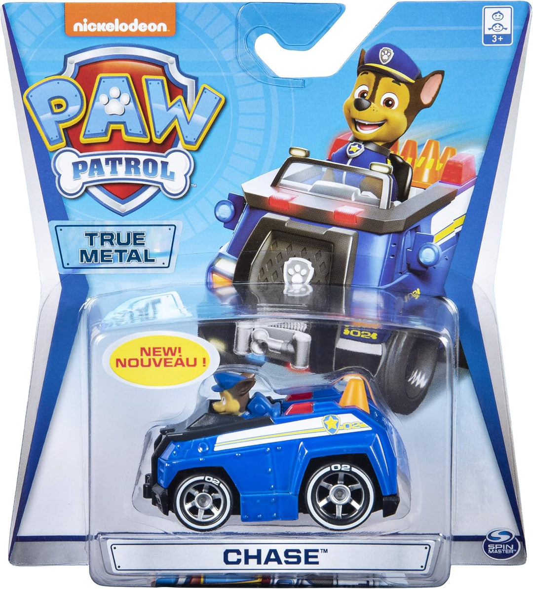 Paw Patrol Chase Diecast Car 1:55 Scale Modern, Modern