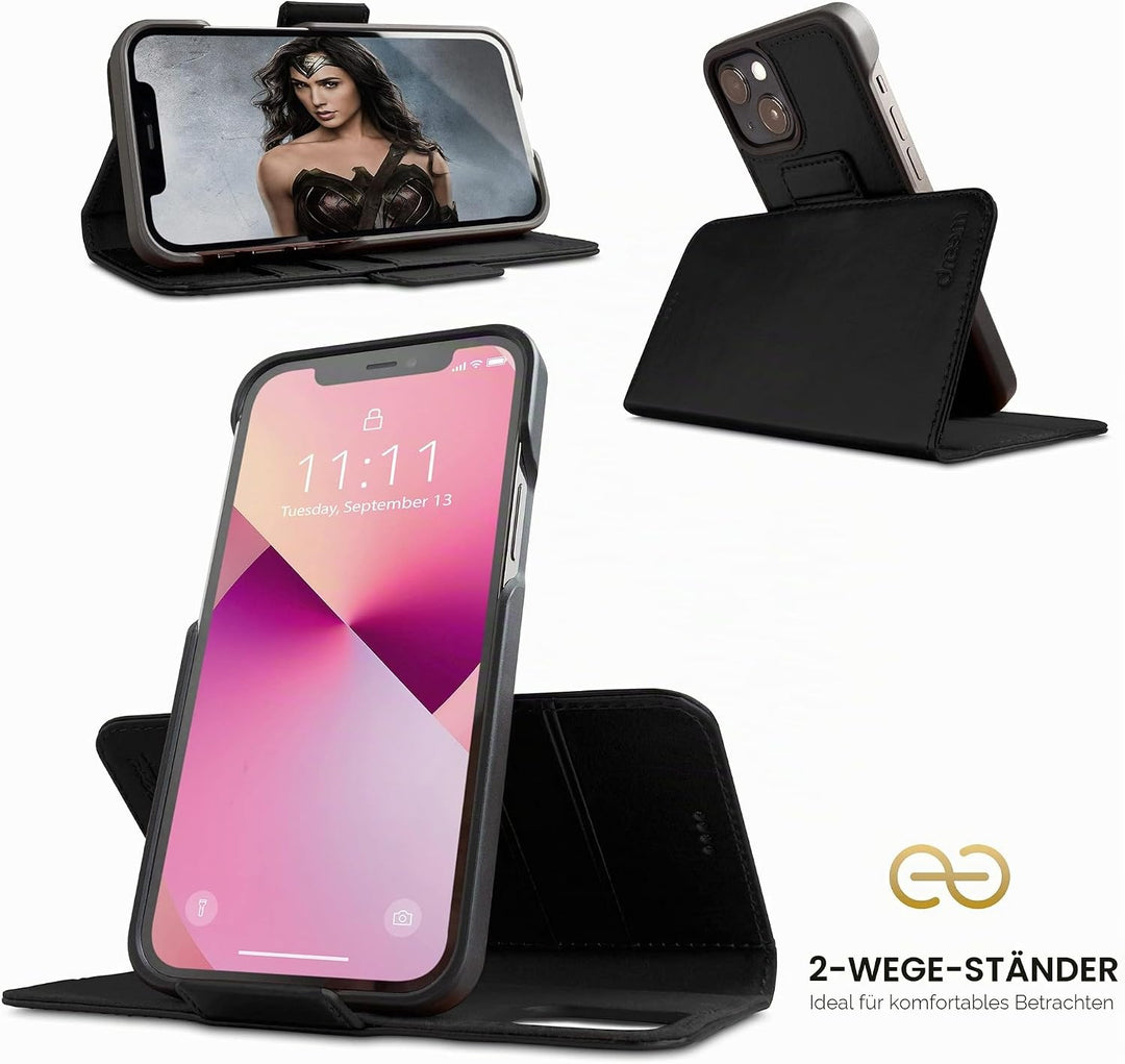 Dreem Fibonacci iPhone 13 Mini Brieftaschen-Etui / 2-in-1 stossfestes Etui und abnehmbares Folio aus