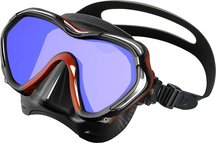 TUSA Paragon M2001SQB - Profi Tauchermaske Metallic Dark Red, Metallic Dark Red