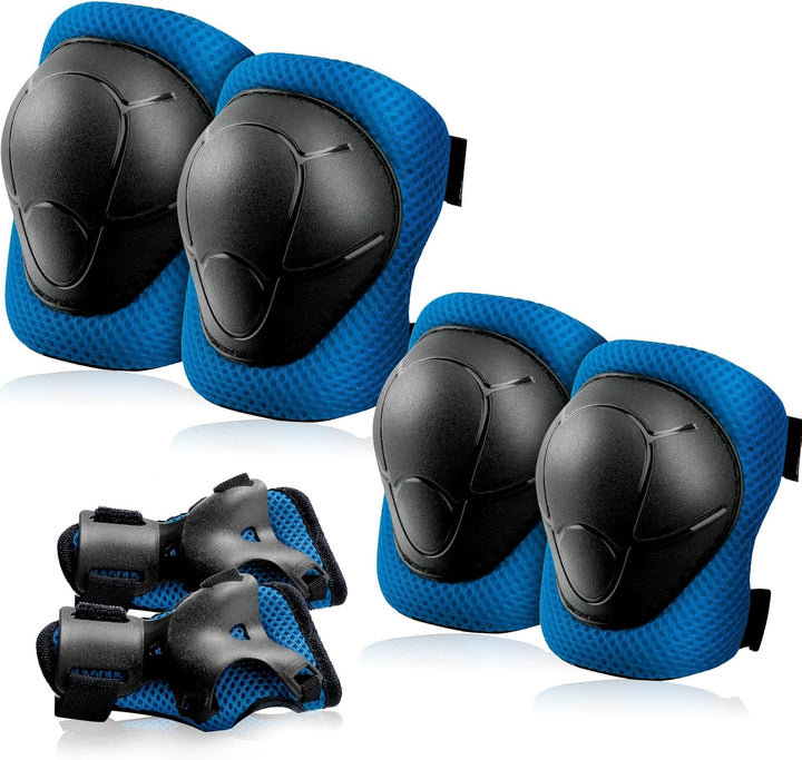 Knieschoner Kinder Schoner Inliner Protektoren: [6er Set] Schützer Inline Skates Kinder Knieschützer