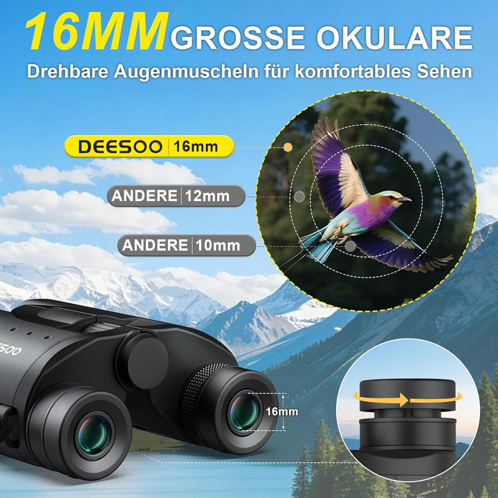 25x32 Kompakt Fernglas Kinder Erwachsene - Ferngläser Klein Kinder mit überlegener Klarheit - Ferngl