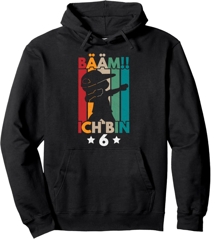 6 Geburtstag Junge Mädchen,Dabbing Motiv, Lustiges Kinder Pullover Hoodie