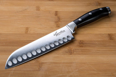 Lagostina k0470614 Santoku-Messer mit Wellenklinge 18 cm