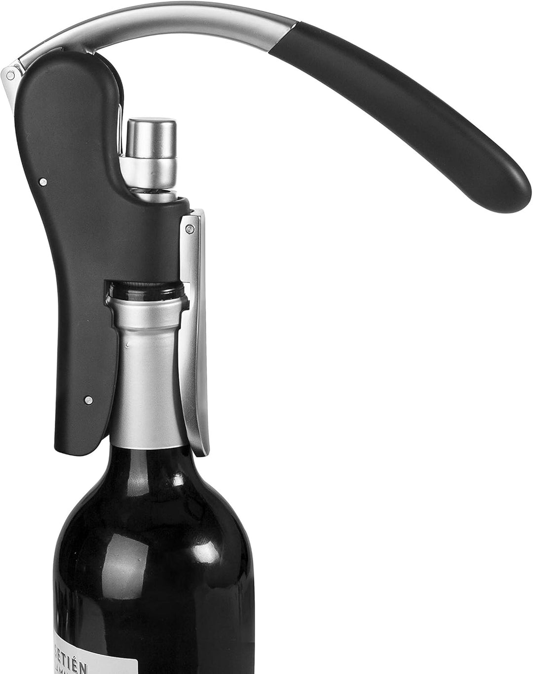 IBILI 695003 SACACORCHOS DE PALANCA VERTICAL LUXE, Stainless Steel, grau