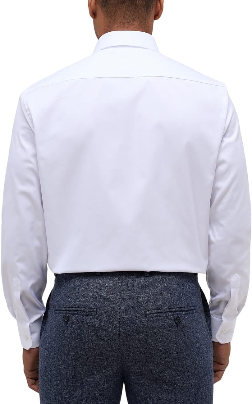 ETERNA Herren Langarmhemd Comfort Fit Bezug Twill Weiss Uni Hemd 40 Weiss, 40 Weiss