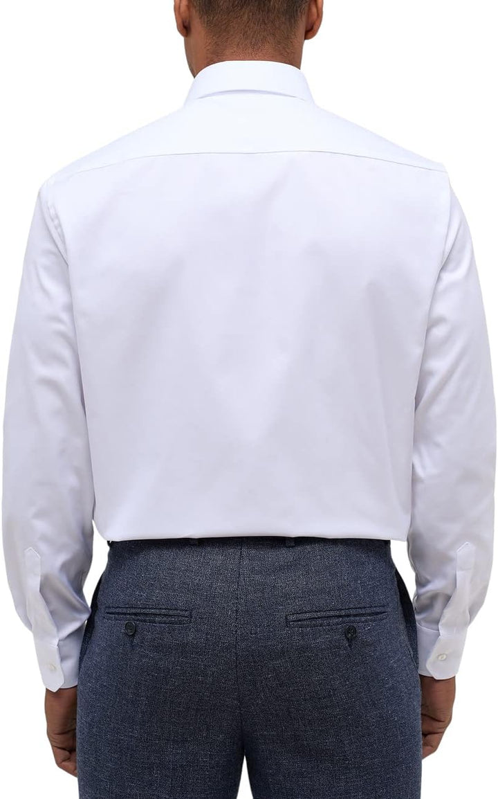 ETERNA Herren Langarmhemd Comfort Fit Bezug Twill Weiss Uni Hemd 40 Weiss, 40 Weiss