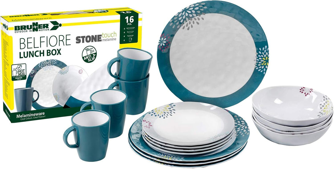 BRUNNER Belfiore Geschirrset 16-teilig, Design Belfiore