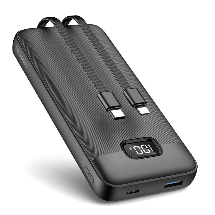 TECKNET Powerbank 20000mAh 22,5 W Schnellladefunktion PD3.0 QC4.0, externer Handyakku mit LED-Displa
