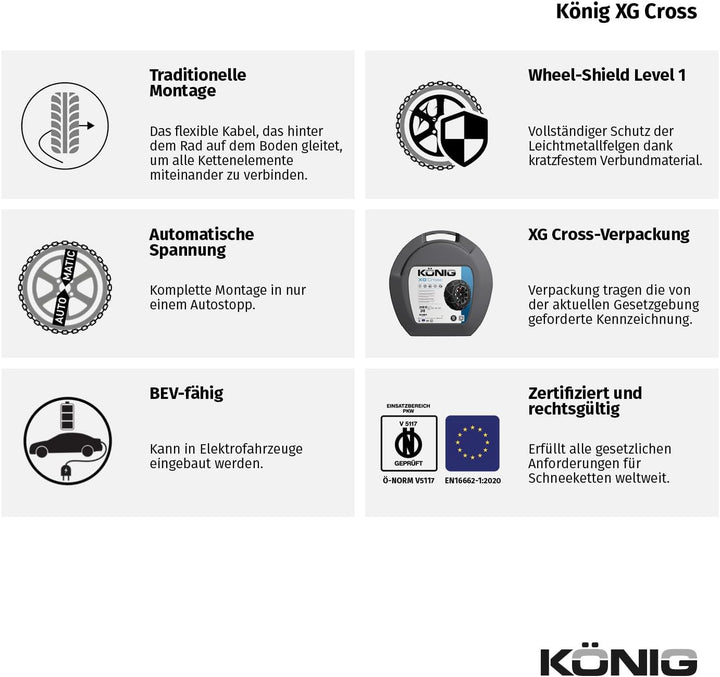 KÖNIG XG Cross 243 - Schneeketten, 243