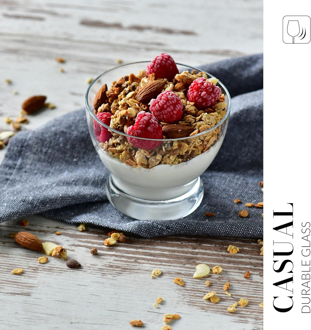 Krosno 6er-Set Eisbecher 290 ml | Dessertschale | Pure Kollektion | Ideal für Zuhause, Restaurants u
