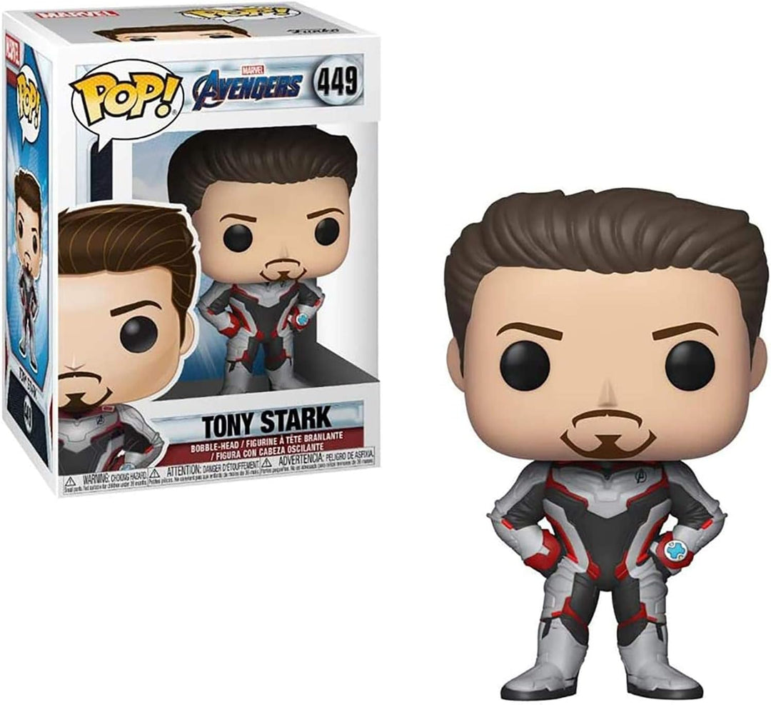 Funko Pop! Bobble: Marvel Avengers Endgame: Tony Stark - Iron Man - Vinyl-Sammelfigur - Geschenkidee