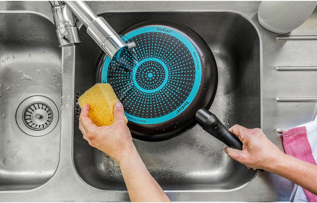 Tefal B55506 Easy Cook & Clean Bratpfanne 28 cm | Antihaftversiegelung | Thermo-Signal | stabiler Bo