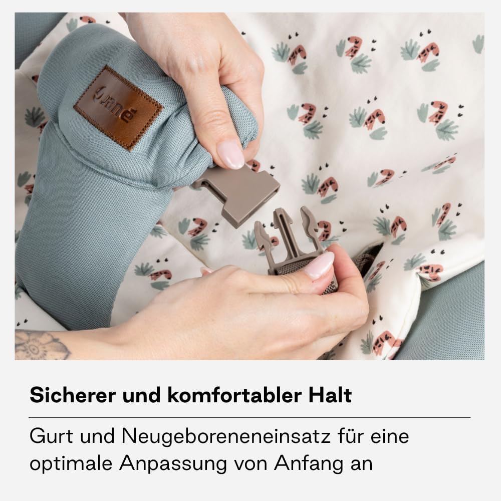 Jané Light, Babywippe ab Geburt, Ultraleichte Babywippe mit natürlicher Wippbewegung, Spielbogen und