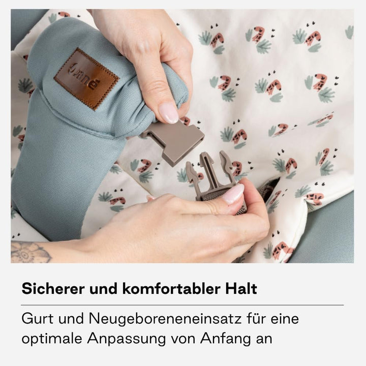 Jané Light, Babywippe ab Geburt, Ultraleichte Babywippe mit natürlicher Wippbewegung, Spielbogen und