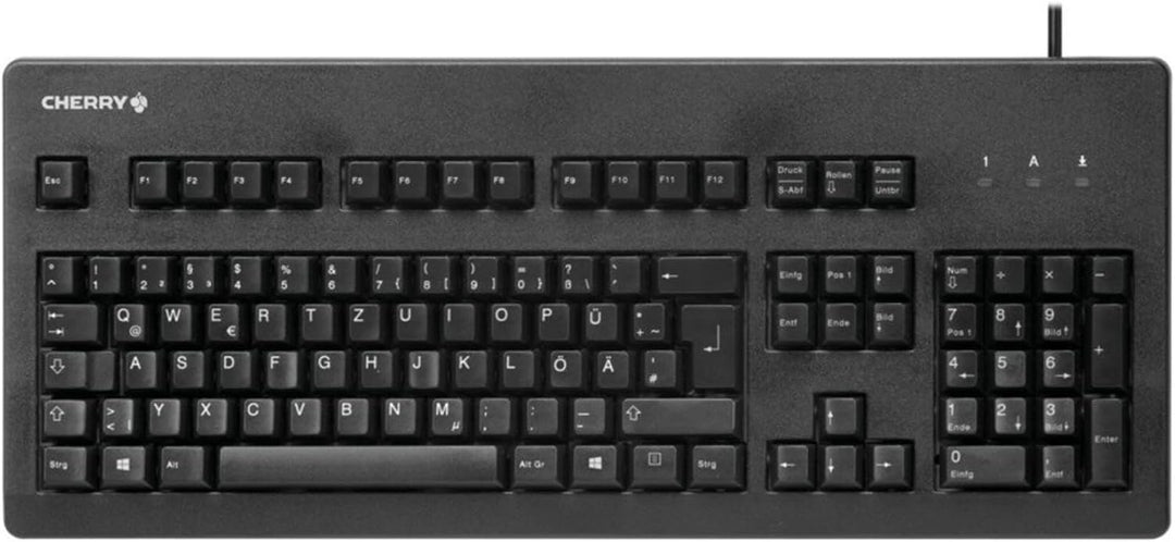 CHERRY G80-3000, Deutsches Layout, QWERTZ Tastatur, kabelgebundene Tastatur, mechanische Tastatur, C