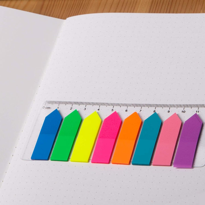 D.RECT 110505 Haftstreifen Pagemarker Index Haftmarker Film Textstreifen PET-Folie 12x45mm 8x25 Stüc