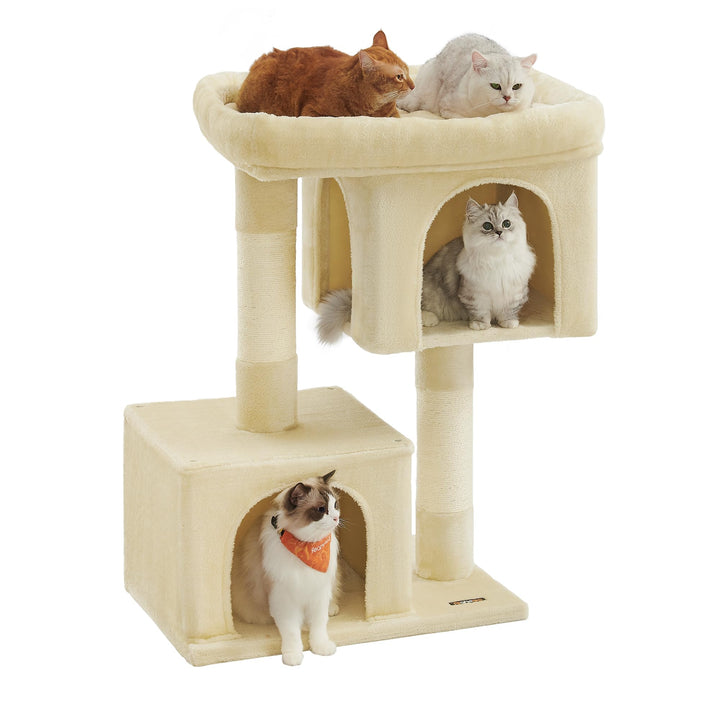 Feandrea Kratzbaum, 101 cm Katzenbaum, XL, Katzenhaus für extra grosse Katzen bis zu 20 kg, grosse P