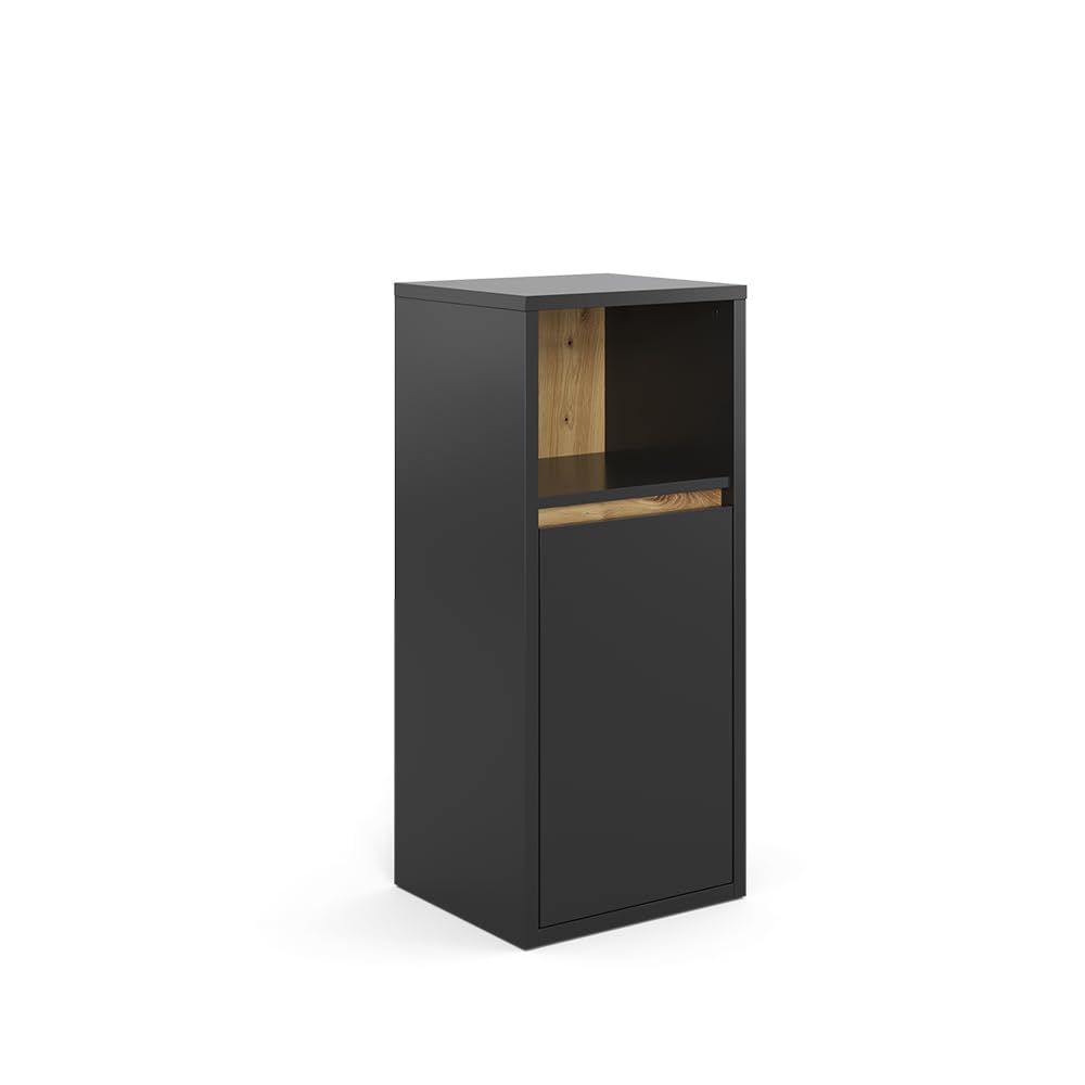 Vicco Midischrank Viola, Anthrazit/Eiche, 37.8 x 80 cm, Anthrazit