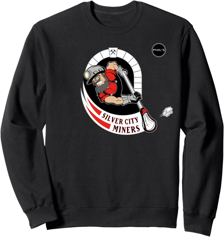 Silver City Miners Box Lacrosse Schwaz Indoor Lacrosse Sweatshirt