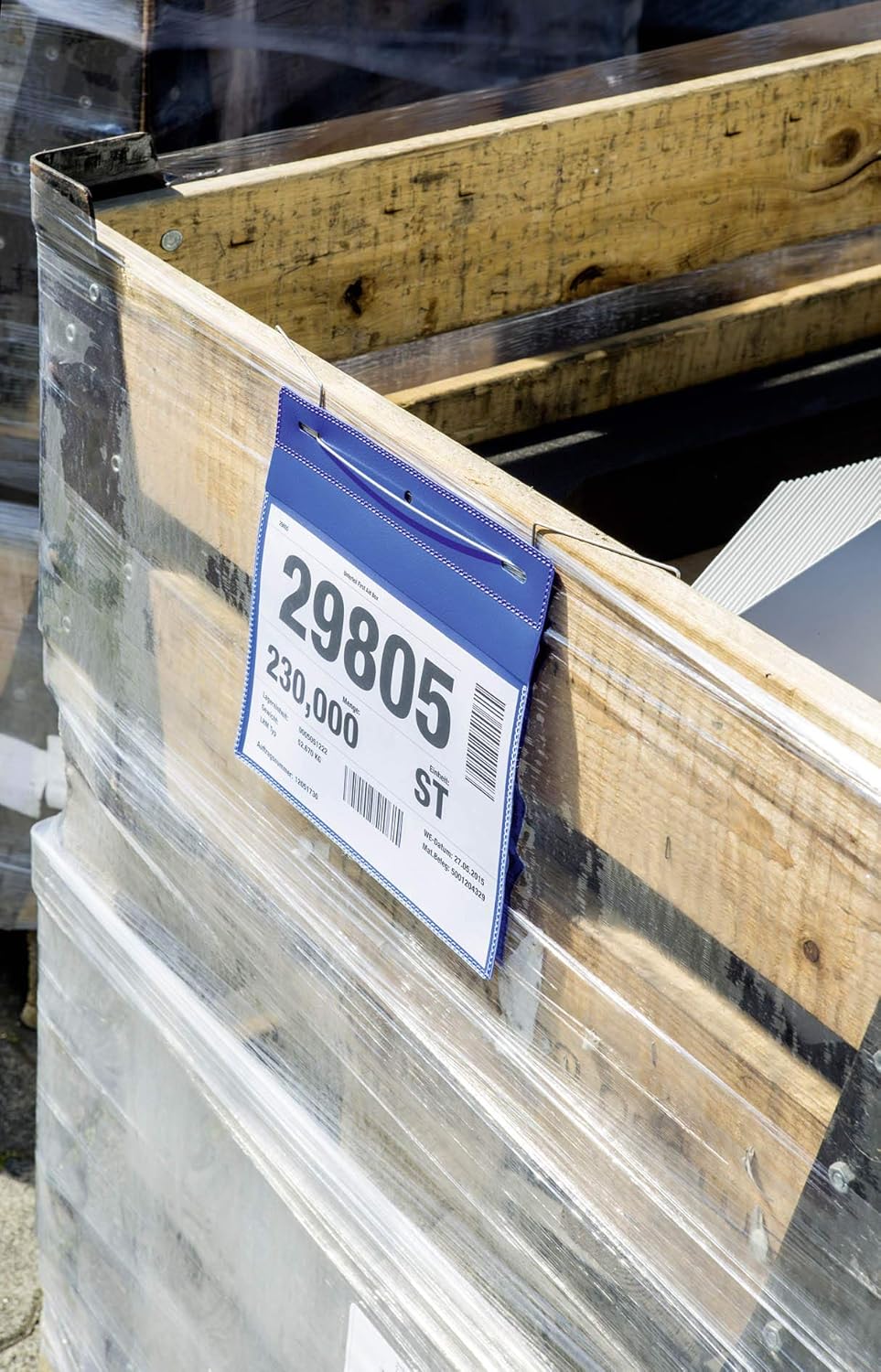 Durable Drahtbà¼geltasche (A4 hoch) Packung à  50 Stück blau, 175307 A4 Hochformat, A4 Hochformat