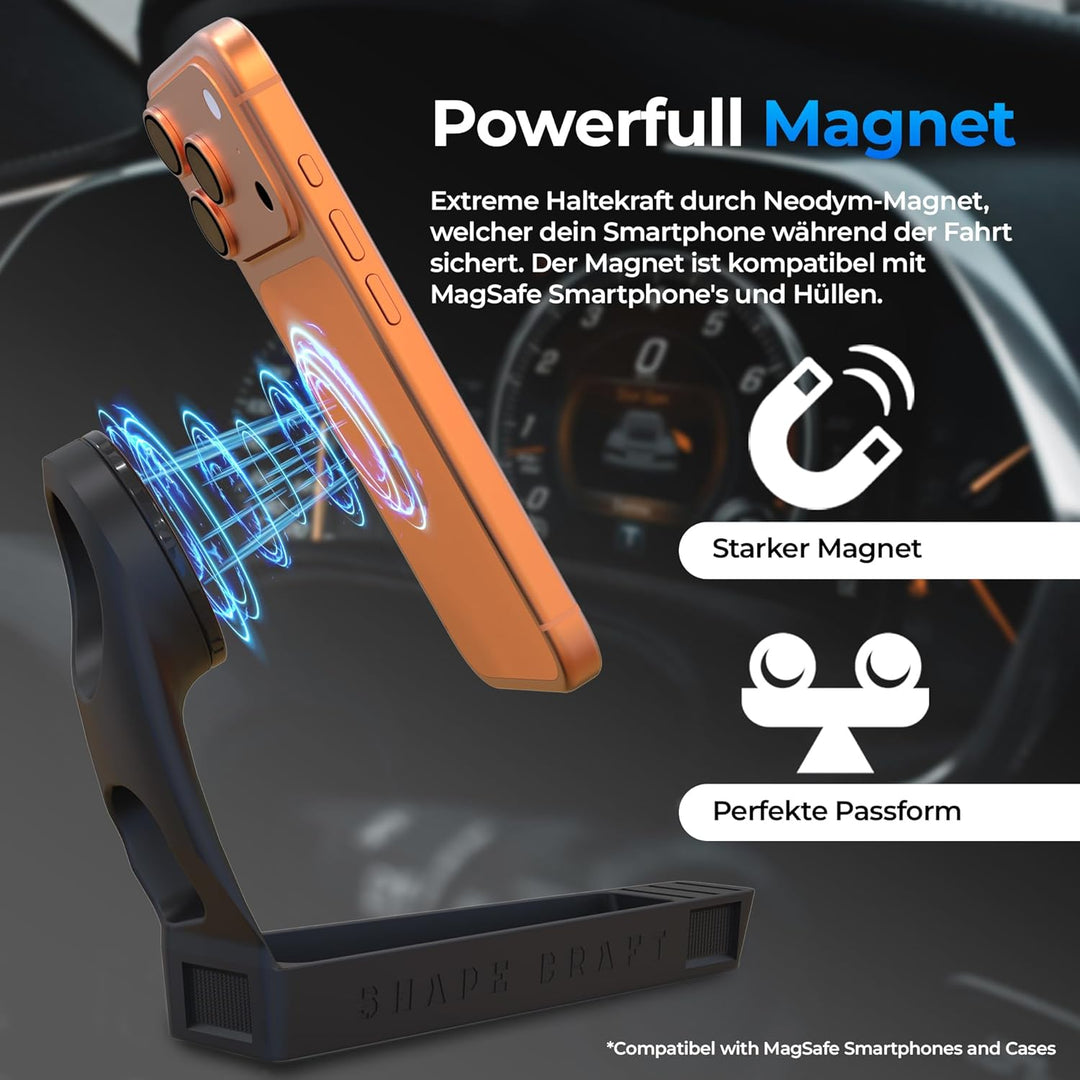 Generisch Handyhalterung für VW Golf 8, kompatibel mit MagSafe | Präzise Passform & Vibrationsfrei |