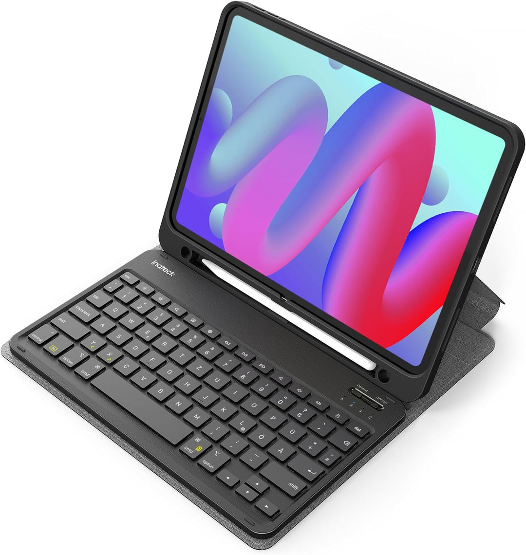 Inateck Tastatur Hülle kompatibel mit iPad 10 Gen. 2022, iPad Air 5/4 (2022/2020) 10,9 Zoll, iPad Pr