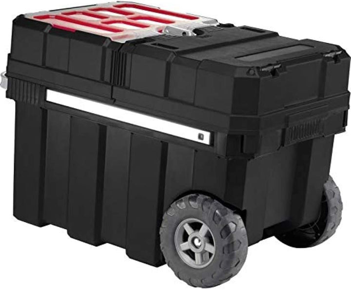 Keter 17191709 Werkzeugwagen Master Pro Serie Masterloader, Kunststoff, schwarz/gelb