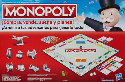 Familienspiel Monopoly für 2 bis 6 Spieler, Spiel für Kinder ab 8 Jahren, mit Fankarten, mehrfarbig,