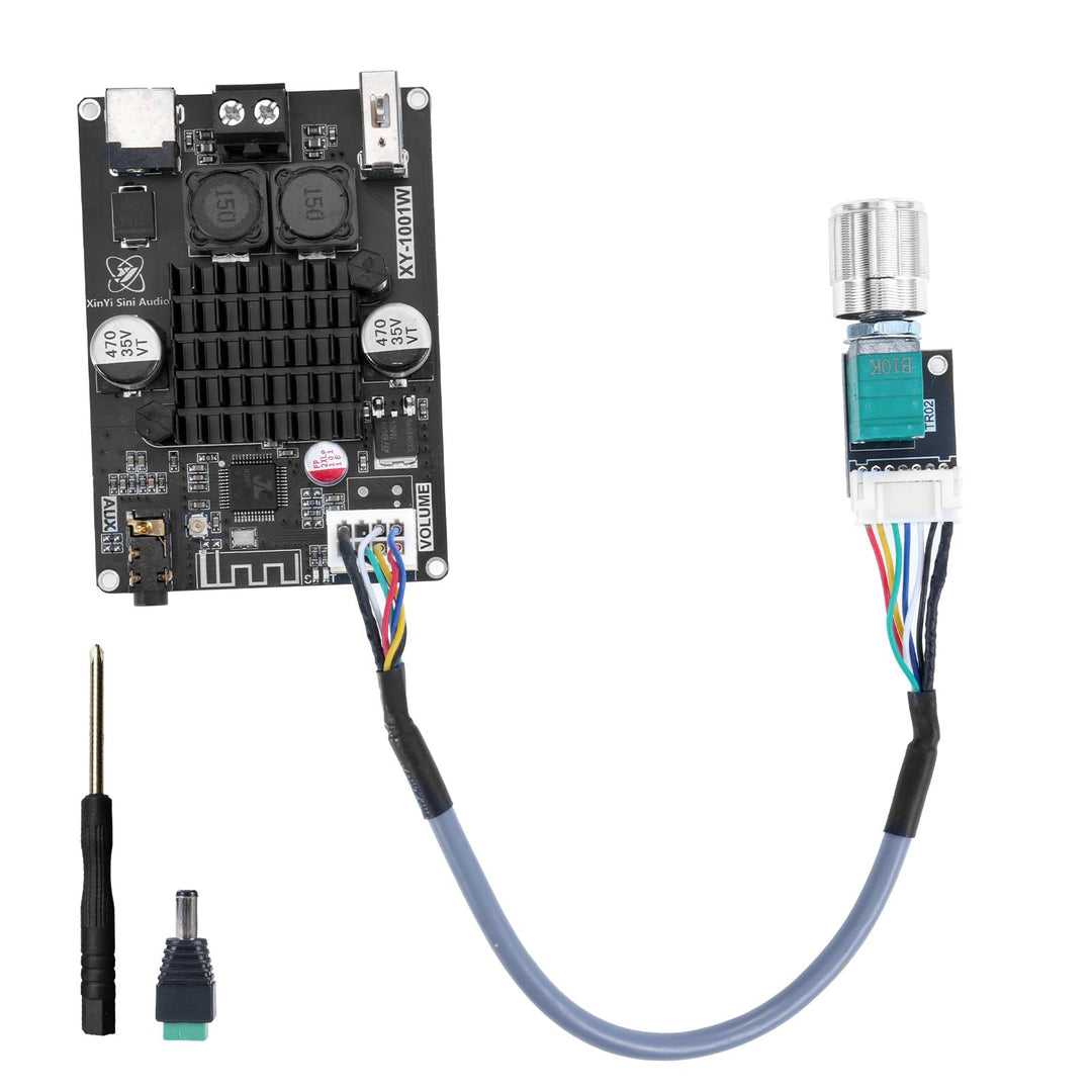 XY-1001W Bluetooth Verstärker Modul, TWS DC 9-24V 100W Mono Audio Verstärkerplatine mit AUX USB Blue