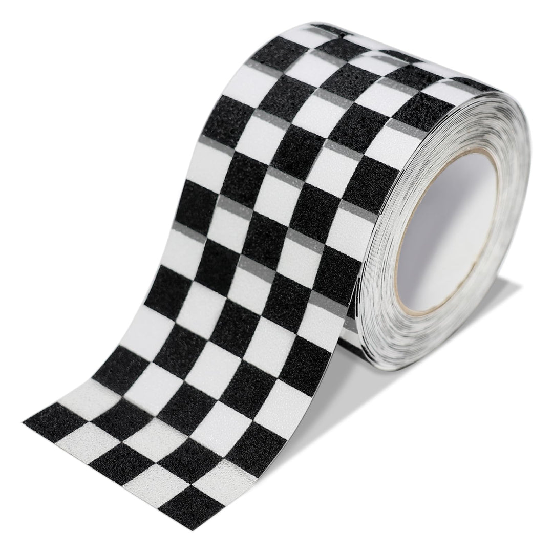 Antirutsch Klebeband, 10cm*10m Antirutsch Band Selbstklebend, Wasserdicht, Kariert, Schachbrettfarbe