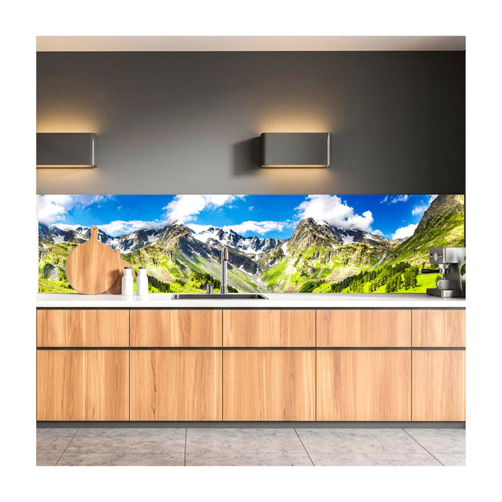 Dimex Küchenrückwand Folie selbstklebend GEBIRGE | Klebefolie - Dekofolie - Spritzschutz für Küche |
