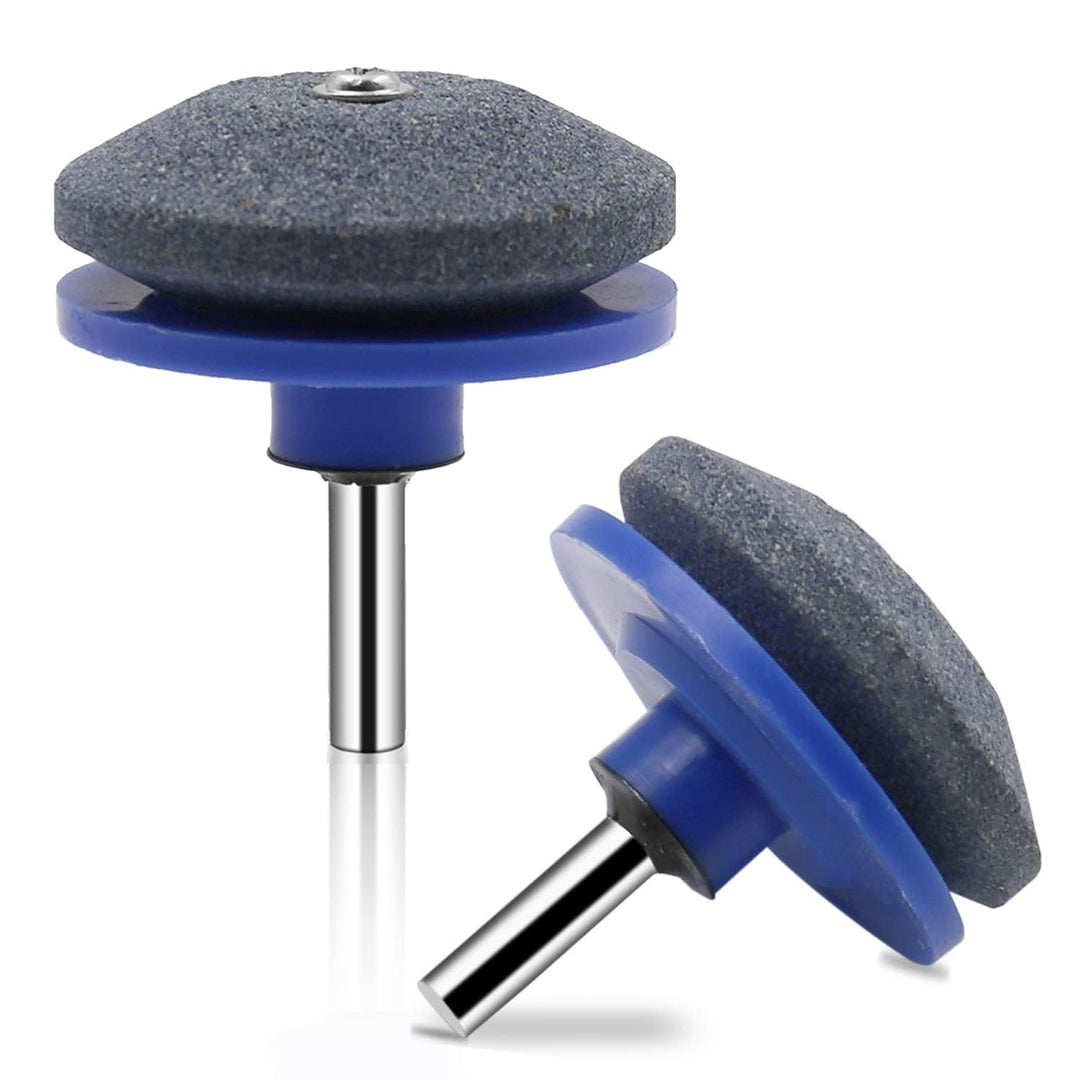 EASYSHARP Rasenmäher Messerschärfer Set Rasenmäherschärfer, Rasenmäher Auswuchtkegel Auswuchtgerät [