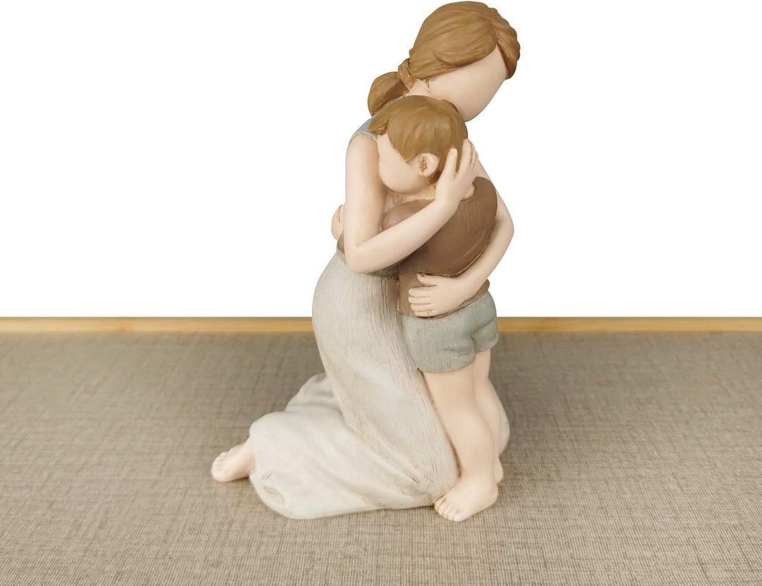 Carracci Mutter und Sohn Figuren, die grössten Bond Mutter und Sohn Statuen, Skulpturen handgemalte
