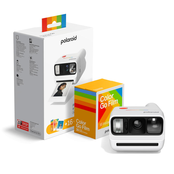 Polaroid - Bundle Sofortbildkamera Go Gen 3 Weiss + Go Farbfilm (16 Fotos) White, White