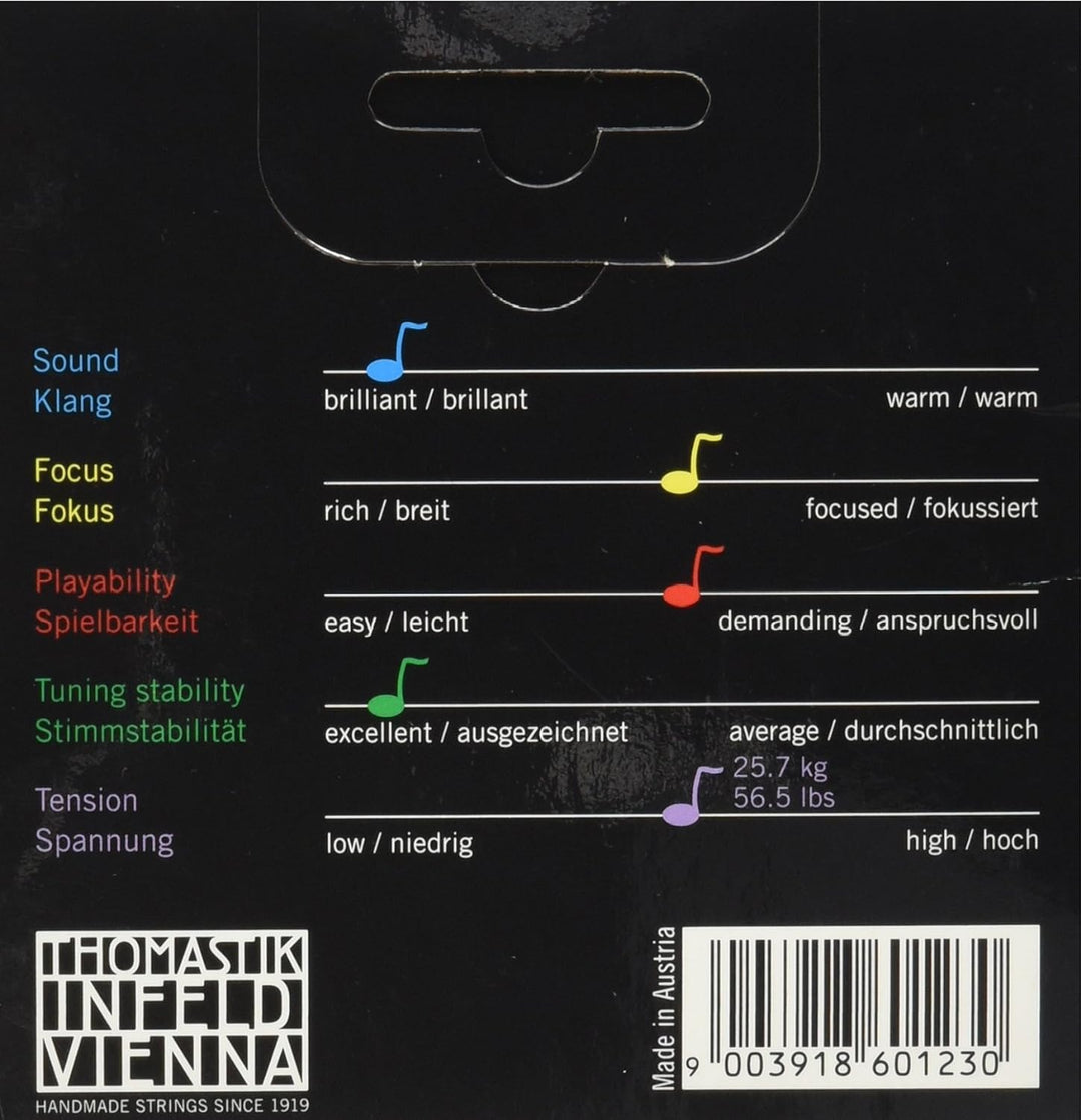 Thomastik 633932 Saiten für Violine Präzision Stahl Vollkern - Mittel