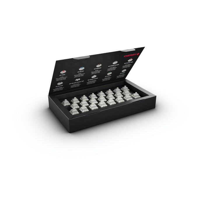 CHERRY MX RGB Ergo Clear Switch Kit, 23 Mechanische Tastatur-Schalter, für Hot Swap oder Gaming-Keyb