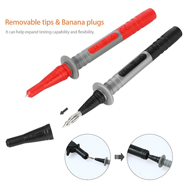 Messleitungen für Multimeter Test Kabel Set MESTEK 21 Stück Bananenstecker Prüfsonden Krokodilklemme
