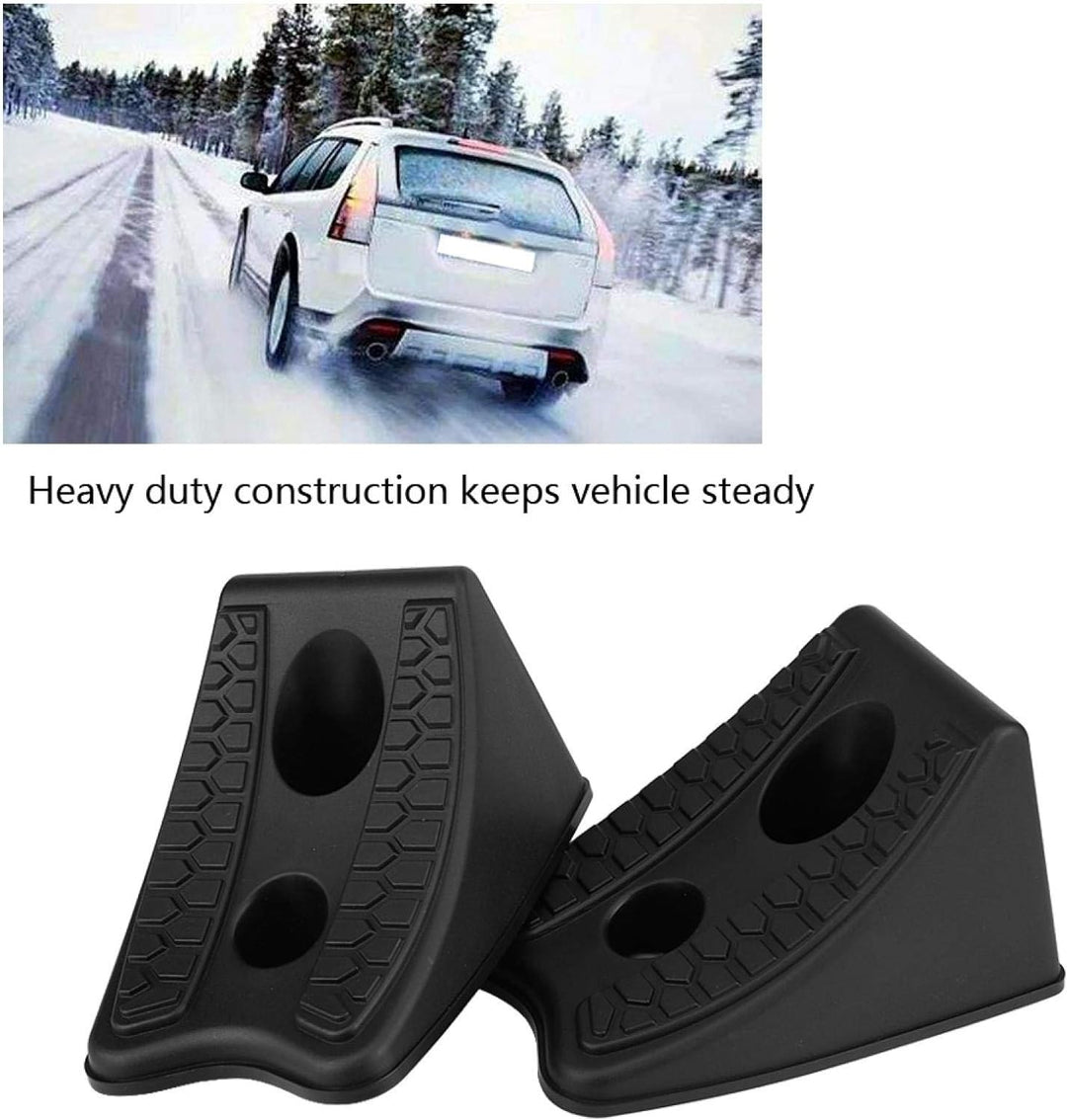 Auto Rad Unterlegkeil, Hochleistungs Gummi Rad Unterlegkeile für Autos Kofferraum RV Traier, rutschf