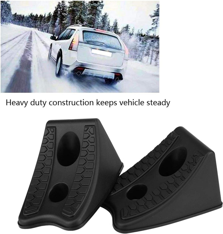 Auto Rad Unterlegkeil, Hochleistungs Gummi Rad Unterlegkeile für Autos Kofferraum RV Traier, rutschf