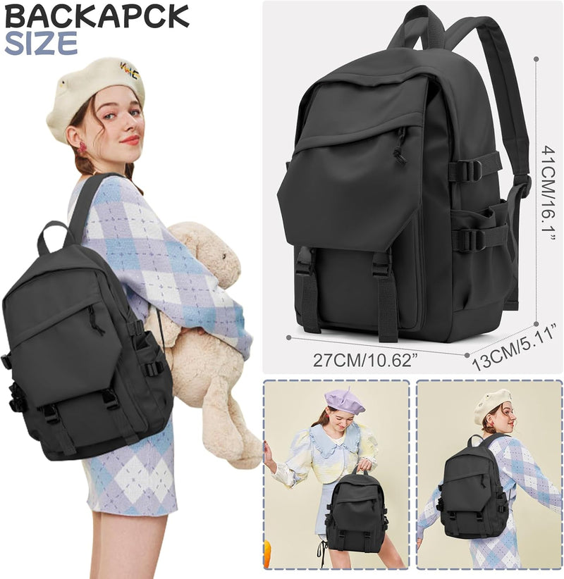 Leichte Schultasche Casual Daypack College Laptop -Rucksack für Männer Frauen Wasserfestes Reise Ruc