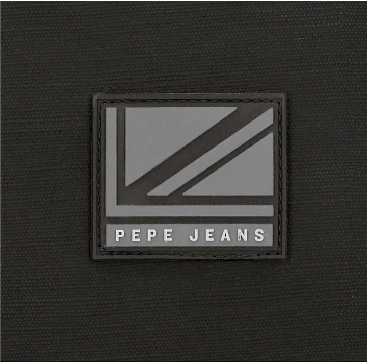 Pepe Jeans Fenix Umhängetasche, mittelgross, Blau, 17 x 22 x 6 cm, Polyester mit Details aus Kunstle