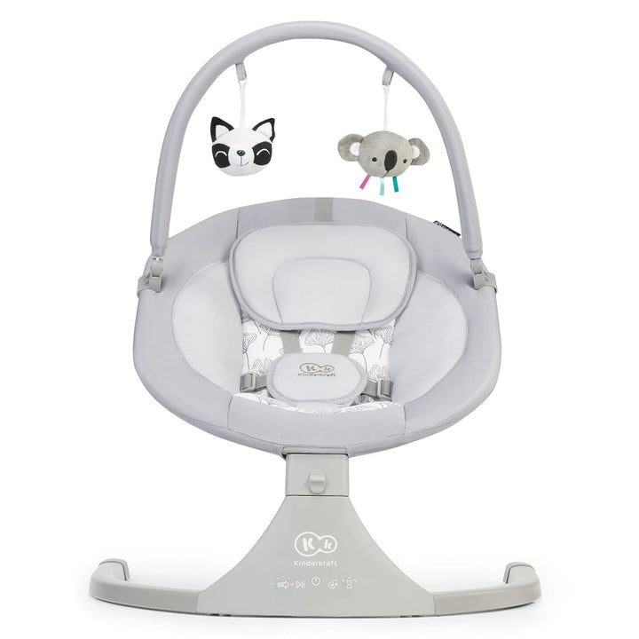 Kinderkraft Elektrische Babywippe 2 in 1 LULI, Babyschaukel, Babyliege, mit Spielbogen, 12 Melodien