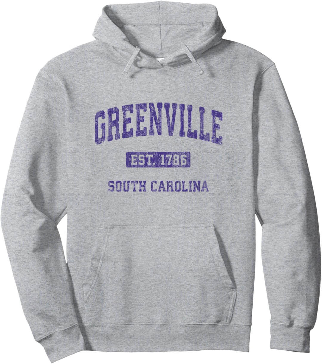 Greenville South Carolina SC Vintage Sportdesign Pullover Hoodie