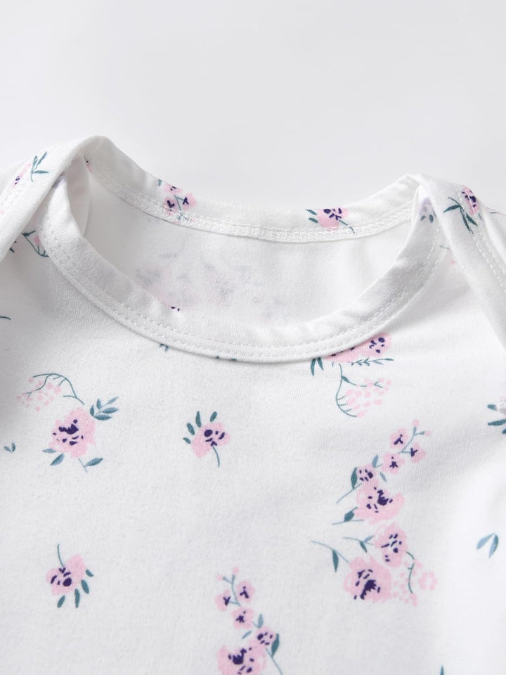Derouetkia Baby Mädchen Kleidung Langarm Floral Tops + Strumpfhosen Cute Outfit Set 12-18 Monate, 12
